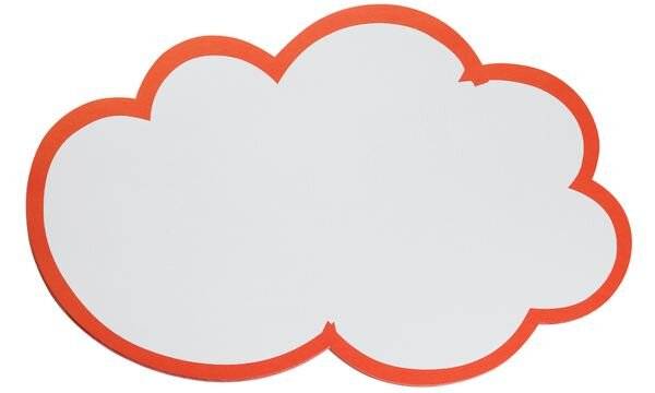 selbstklebende Moderationskarte Wolke