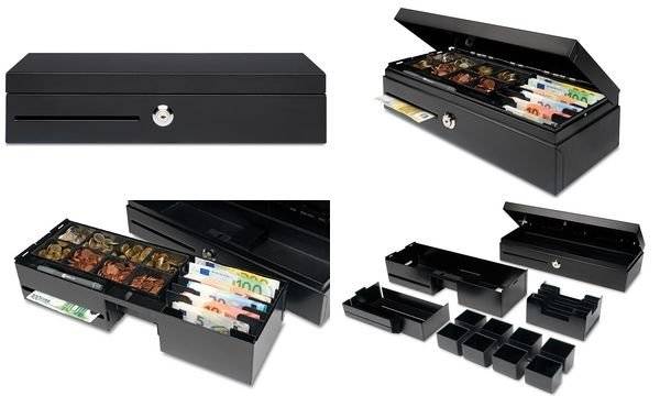 Safescan Kassenlade "HD-4617C Heavy Duty Flip-top", schwarz (71200124)-1