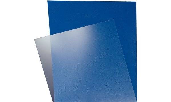 Deckblatt PVC 180mic tr 100 St./Pack. - Artikel: 125411400-1