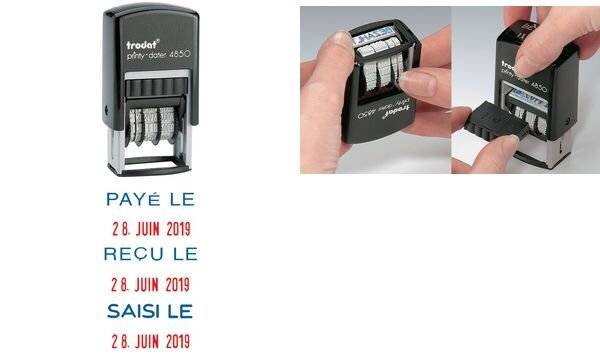 trodat Datumstempel Printy Dater 4850L PAYÉ LE (FR) (334405600)