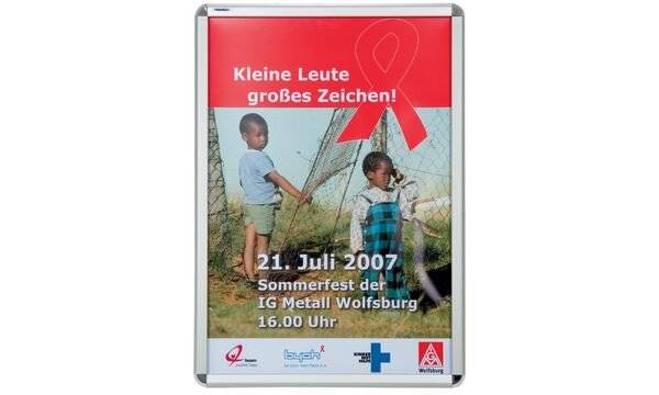 Bilderwechselrahmen für DIN A0 silber-1