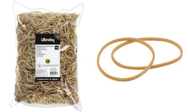 Wonday Gummiringe im Beutel, natur, 76 mm, Großpackung-1