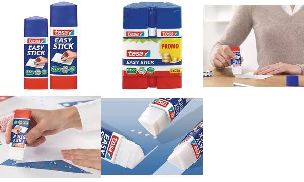 tesa EASY STICK Klebestift, Promo-Pack 3 x 25 g
