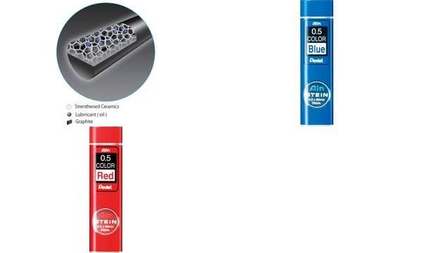 Pentel Druckbleistift-Farbmine AIN STEIN, rot (5102399)