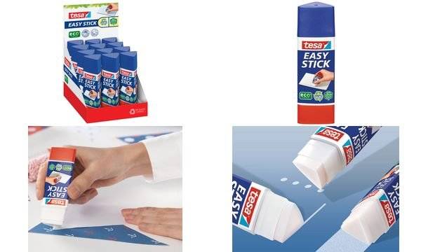 tesa ecoLogo Easy Stick Klebestift, 25 g, Thekendisplay (87570301)-1