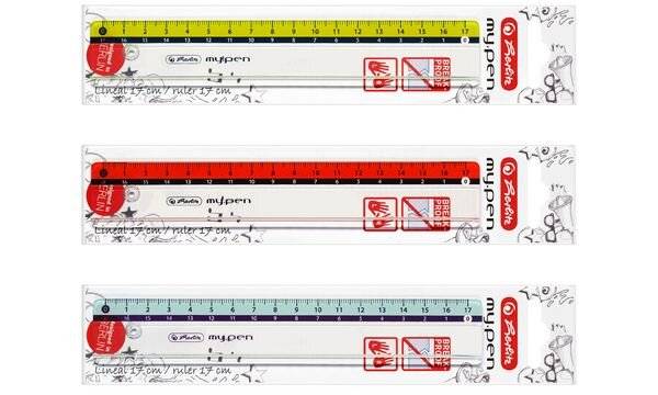 Herlitz my.pen - Lineal - 17 cm - in verschiedenen Farben verfügbar-2