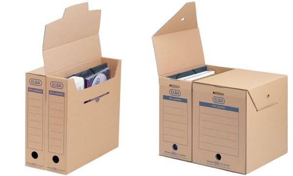 Archivbox tric system für DIN A4 naturbraun-2
