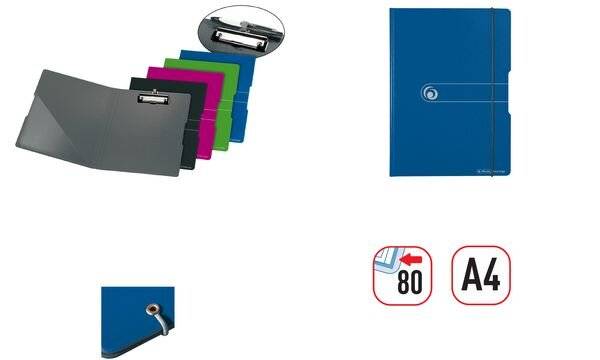 herlitz Klemmbrett-Mappe easy orga to go, blau (11217213)-0