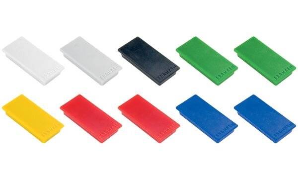 FRANKEN - Magnet - rechteckig - 2.3 x 5 cm - Blau (Packung mit 10)-3