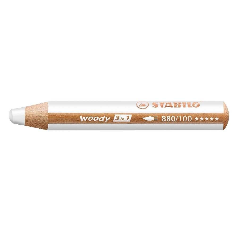 Holzfarbstift woody 3 in 1 weiß-2