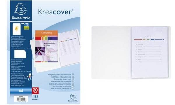 Sichtbuch Kreacover A4 20 Hüllen weiß-5