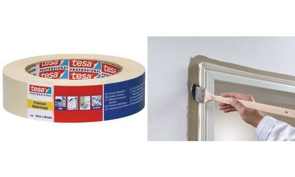 tesa Maler Krepp 4306 Premium Papierabdeckband, 19 mm x 50 m (8743063)
