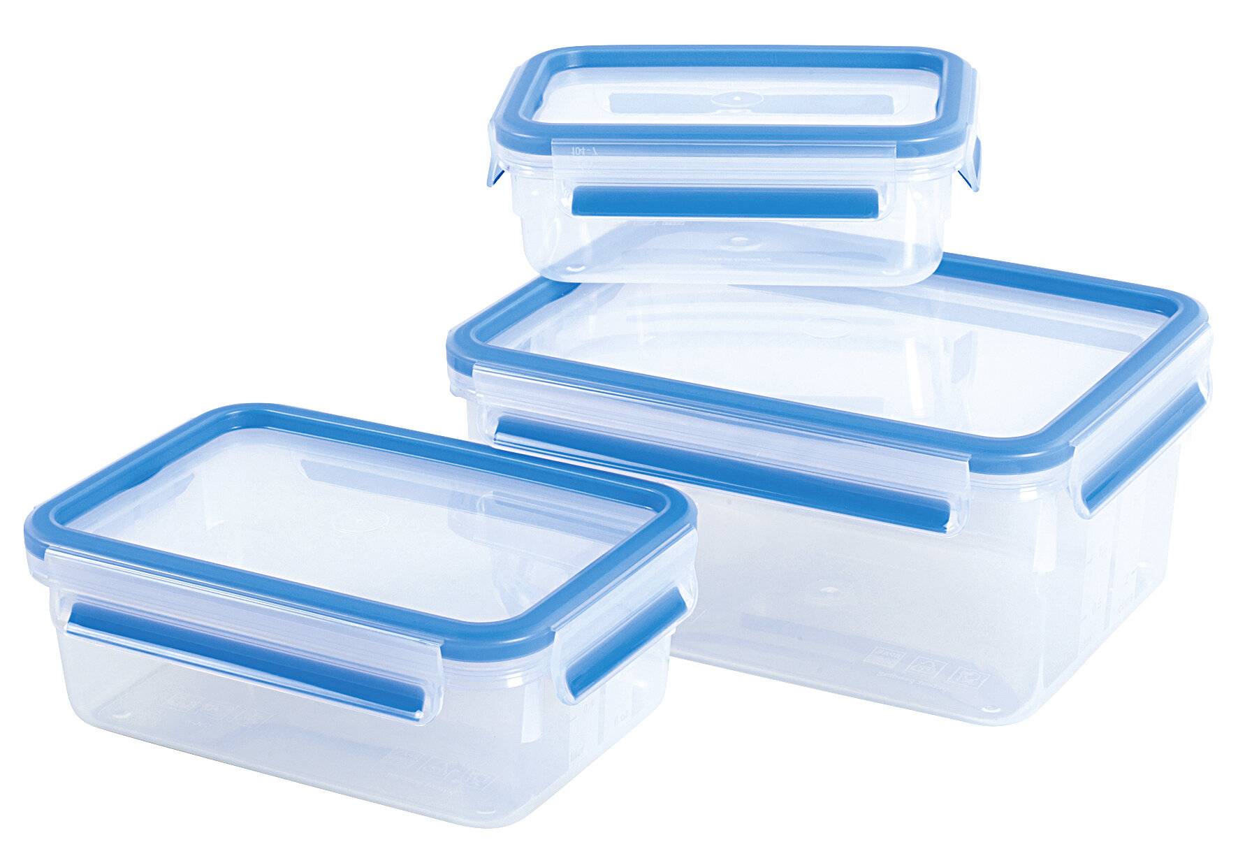 Groupe SEB WMF Frischhaltedosen-Set 0,55/1/2,3L CLIP CLOSE 3D 3ERSET-3