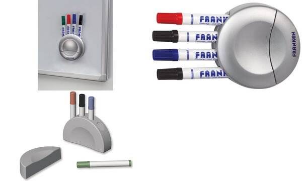 FRANKEN Markerhalter für 4 Marker, inkl. Tafelwischer (70010359)