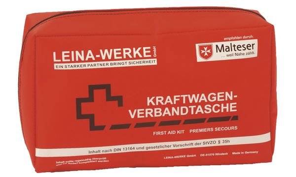 Leina KFZ-Verbandtasche Compact, Inhalt DIN 13164, rot-0