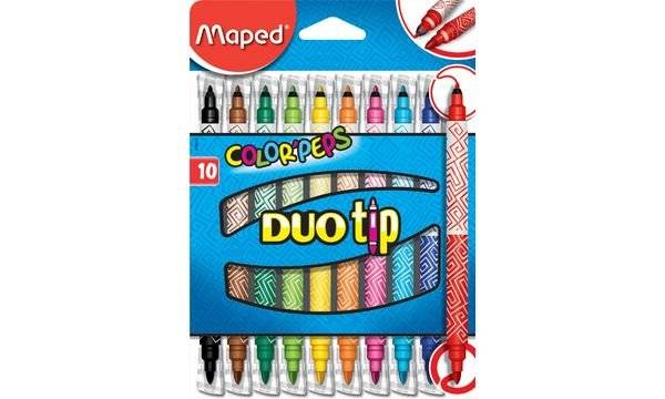 Maped Doppel-Fasermaler COLOR'PEPS DUOtip, 10er Kartonetui (82068775)-0