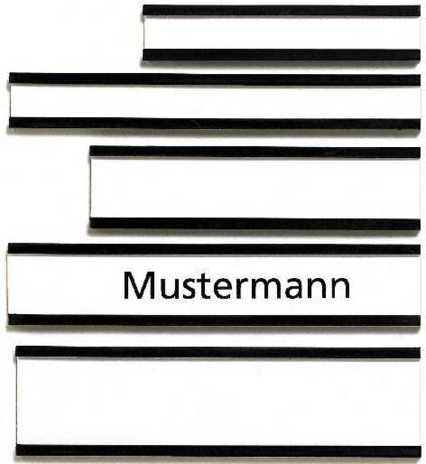 FRANKEN Magnetschild C-Profil Beschilderung, 75 x 15 mm (70010370)