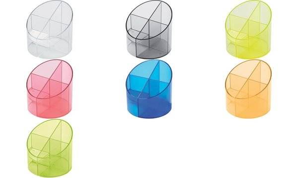 helit Multiköcher Economy Transparent, 4 Fächer, blau (5170324)-1