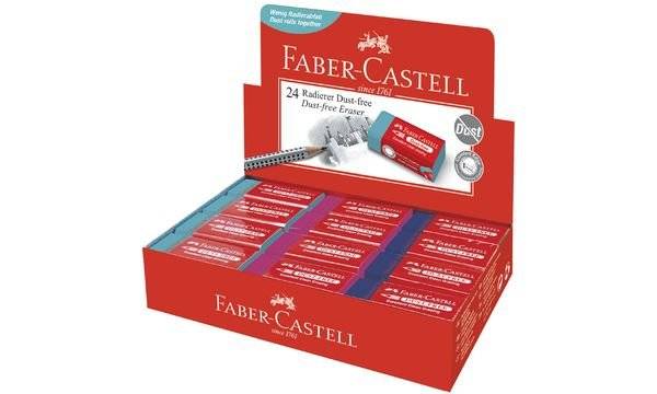 FABER-CASTELL Kunststoff-Radierer DUST-FREE, im Display (5661247)