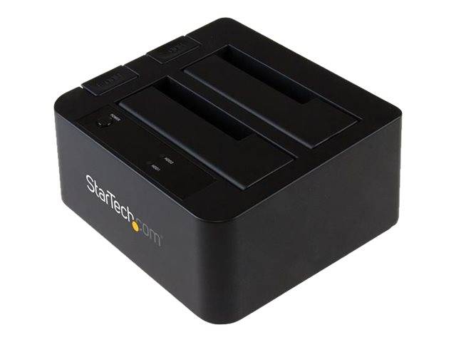 StarTech.com Dual-Bay USB 3.1 to SATA Hard Drive Docking Station, USB 3.1 (10 Gbps) Hard Drive Dock, External 2.53.5 SAT-0