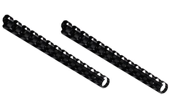 GBC Plastikbinderücken, DIN A5, 14 Ringe, 12 mm, schwarz (5900010)-1