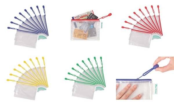 tarifold Reißverschlusstasche ZIPPER, DIN A6, PVC, blau (93509061)
