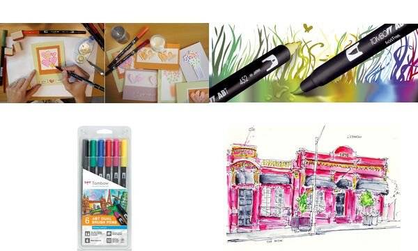Tombow Doppelfasermaler "DUAL BRUSH PEN ABT", Primärfarben (1230091)-0