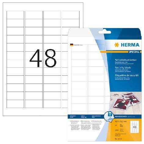 HERMA Verschlussetiketten SPECIAL, 45,7 x 21,2 mm, weiß (6500208)-1