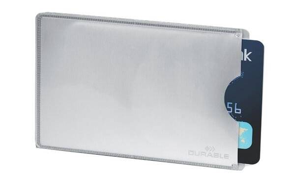 DURABLE - Visitenkartenkasten - Silber (Packung-9