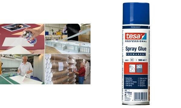 tesa Sprühkleber PERMANENT, 500 ml, Farbe: beige (8760021)-1