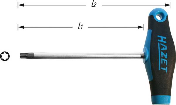 Hazet 828-T10 Werkstatt Torx-Schraubendreher Größe (Schraubendreher) T 10 Klingenlänge: 100 mm  1 St.