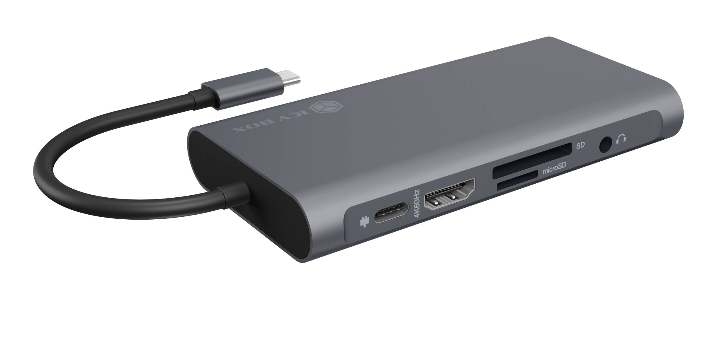 IB-DK4040-CPD, 10 in 1 USB Type-C® Notebook DockingStation, 1x HDMI 4K60Hz, 1x VGA, 3x USB-A, 1x USB-C(PD Only),1x Audio-0