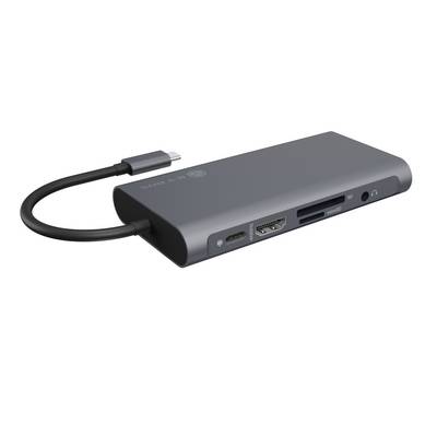 IB-DK4040-CPD, 10 in 1 USB Type-C® Notebook DockingStation, 1x HDMI 4K60Hz, 1x VGA, 3x USB-A, 1x USB-C(PD Only),1x Audio-0