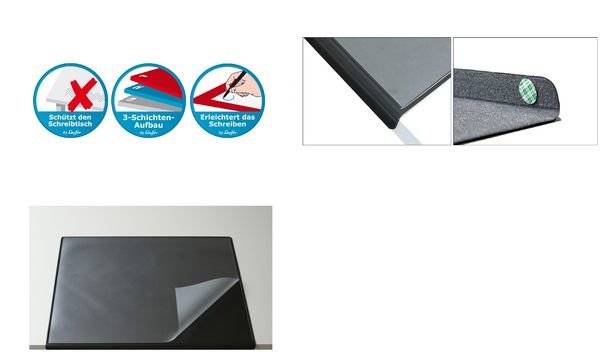 Läufer Schreibunterlage DURELLA Flexoplan DS, grau (5050325)-1