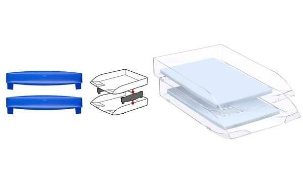 CEP Briefablage Confort DIN A4, transparent-1