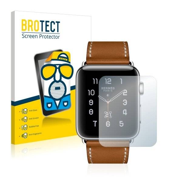 2x BROTECT Matte Displayschutzfolie für Apple Watch Hermès Series 3 (42 mm) - Entspiegelt,