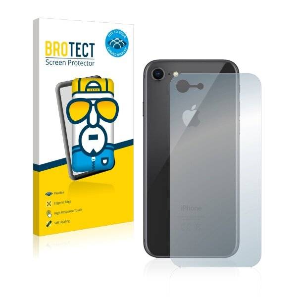 2x BROTECT Flex Full-Cover Displayschutzfolie für Apple iPhone 8