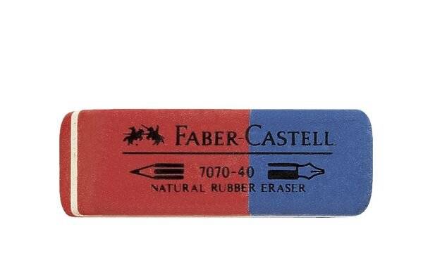 Faber-Castell Faber-Castell 7070-40 - Radierer - Blau, Rot 187040 Radierer Rot, Blau-3