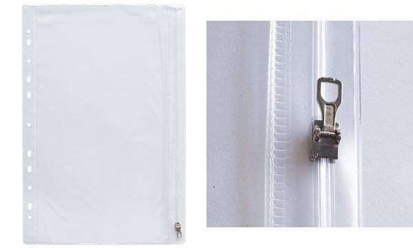 Oxford Reißverschlusstasche, 305 x 170 mm, PVC, glasklar,-1