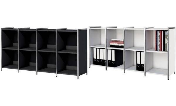 Sidebaord Artline BxTxH 236x38x78cm als Fächerregal weiß-0