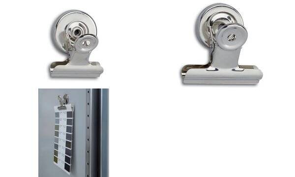 MAUL Briefklemmer mit Kraftmagnet, Breite: 50 mm, nickel (62060480)-0