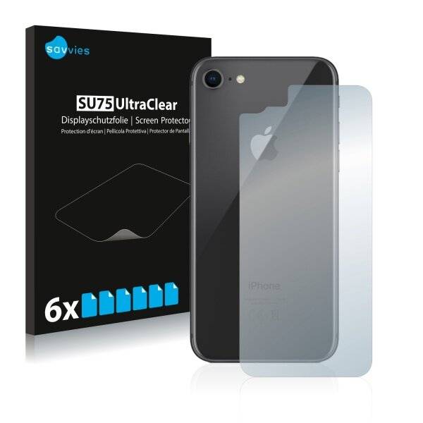 6x Savvies SU75 Displayschutzfolie für Apple iPhone 8-0
