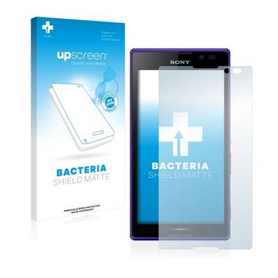 upscreen Bacteria Shield Matte Premium Antibakterielle Displayschutzfolie für Sony Xperia C