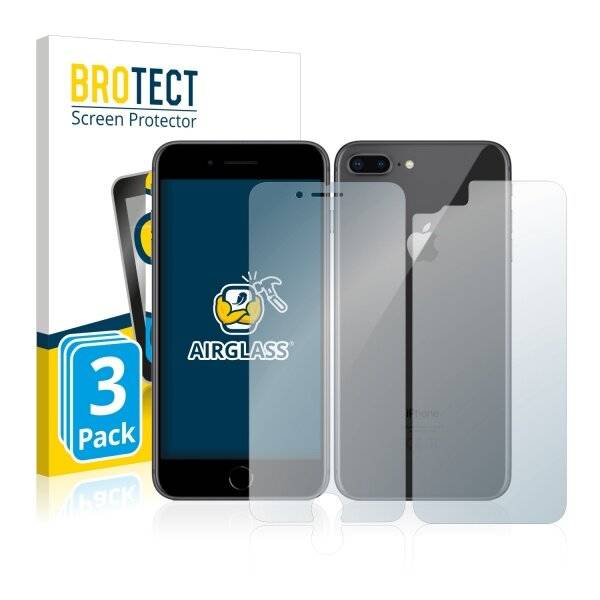 3x BROTECT AirGlass Schutzglas Folie für Apple iPhone 8 (Vorder +