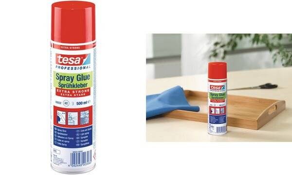 tesa Sprühkleber EXTRA STRONG, 500 ml, Farbe: weiß (8760022)