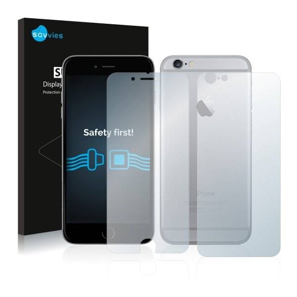 18x Savvies SU75 Displayschutzfolie für Apple iPhone 6S (Vorder +
