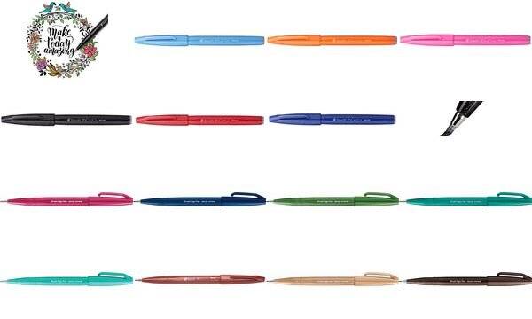 PentelArts Faserschreiber Brush Sign Pen SES 15, braun (5102989)-0