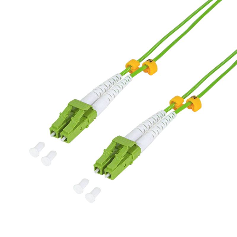 LogiLink Professional Glasfaser Patchkabel OM5 50/125µ Duplex LC-LC, 0,5m-2