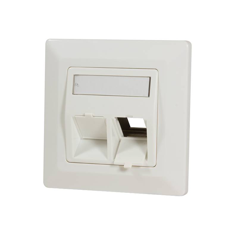 LogiLink Professional Keystone Unterputzdose für 2 Keystone Buchsen, reinweiß-0