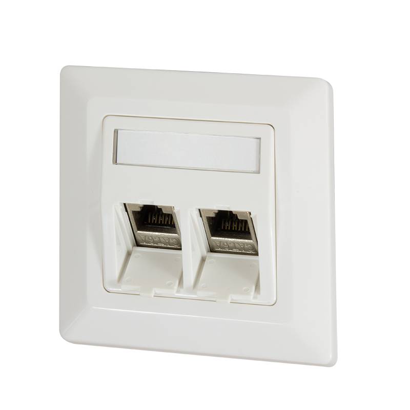 LogiLink Professional Keystone Unterputzdose für 2 Keystone Buchsen, reinweiß-3